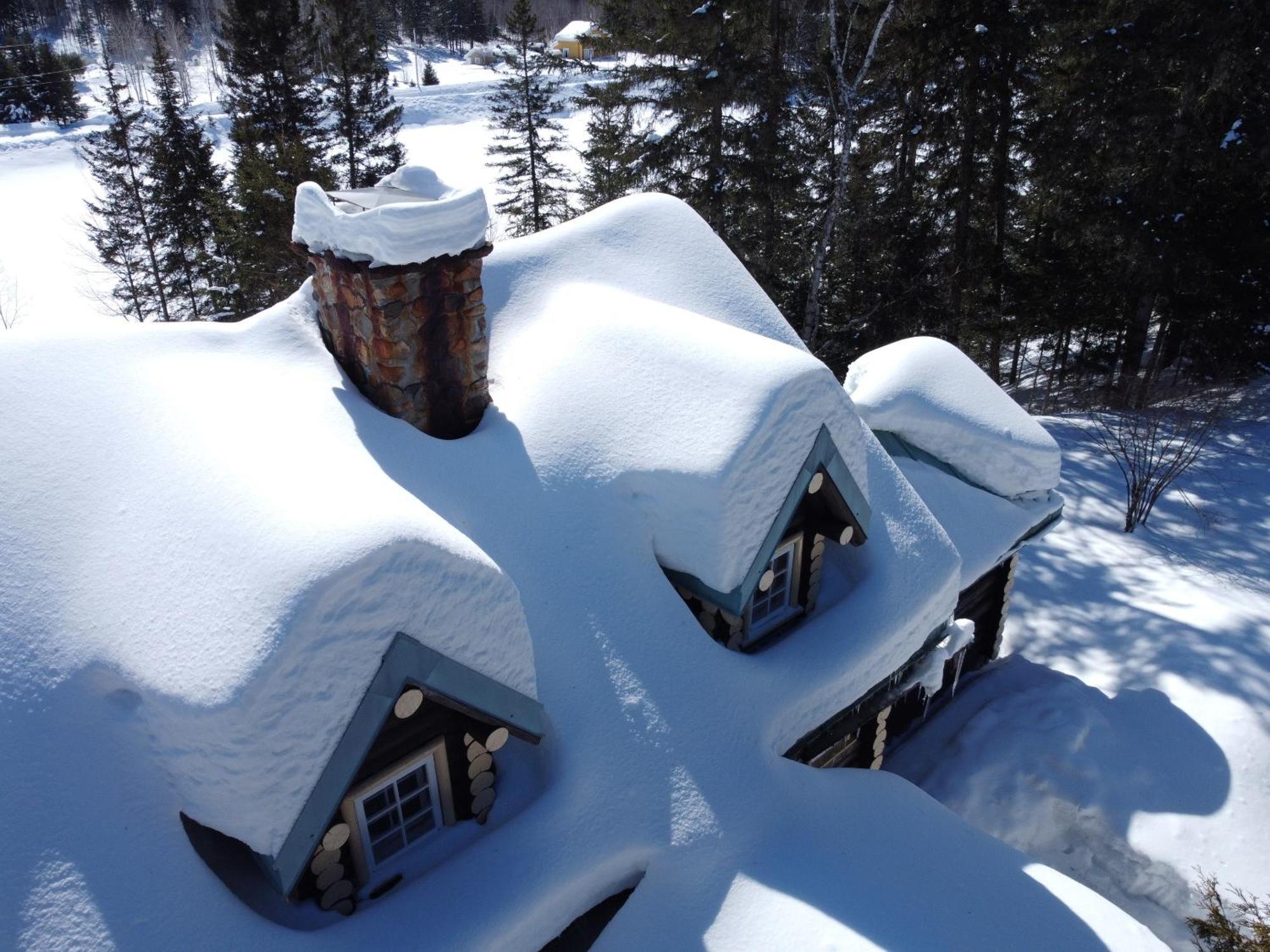 Domaine Le Bostonnais - Le Village En Bois Rond La Tuque Exterior photo